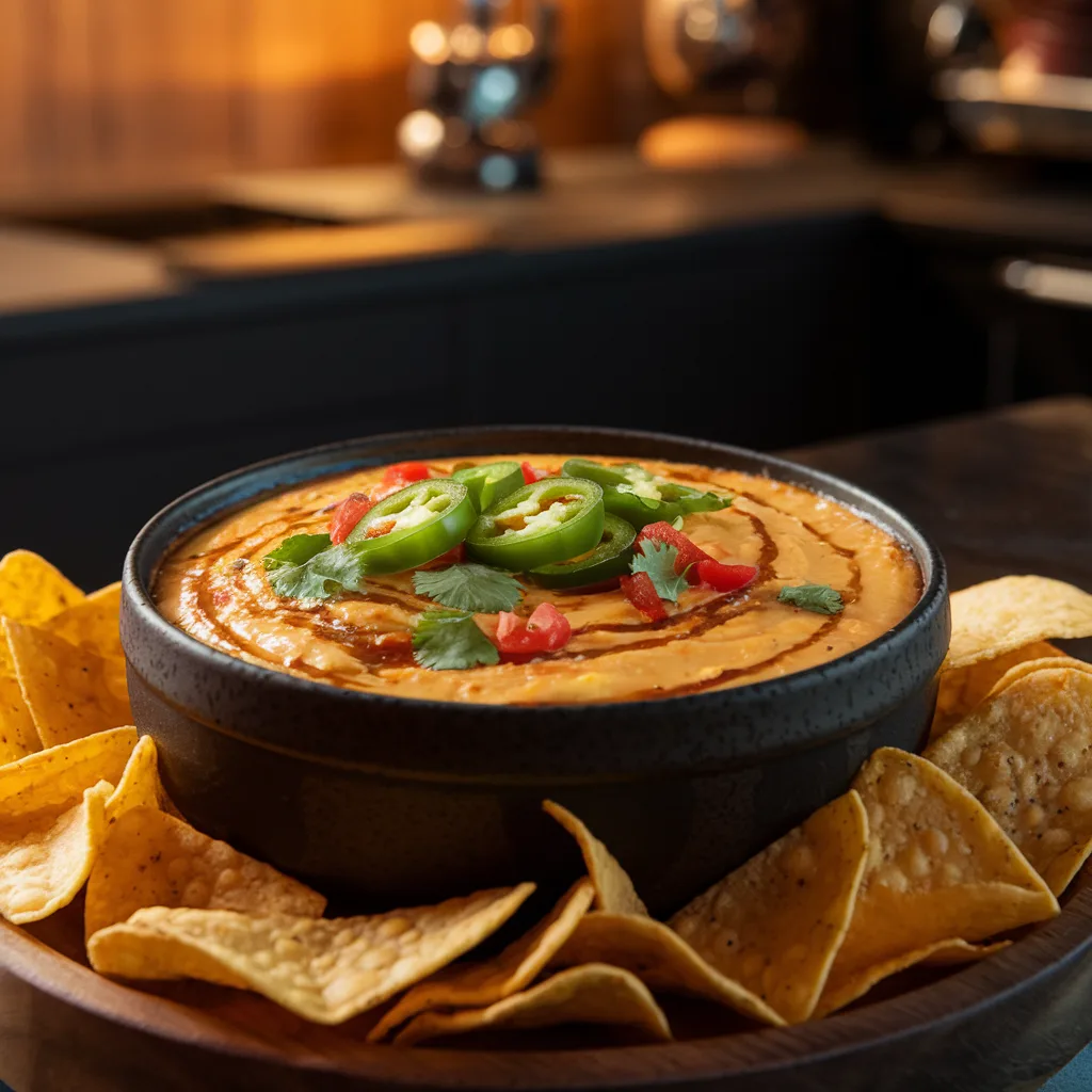 a-photo-of-a-smoked-queso-dip-in-a-black-ceramic-b-P87CFu7KT1-vd0p0tNhb7A-X0TNsQIrSCSYzs4lGe167Q Smoked Queso Recipe