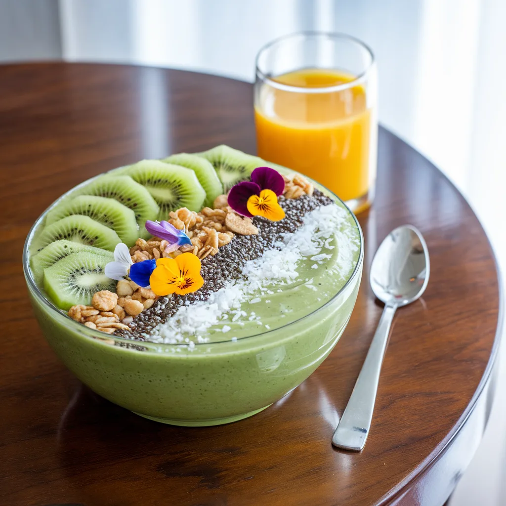 a-photo-of-a-vibrant-green-smoothie-bowl_106e38xdSxq-GfL0xWB_UA_mejNOUeWS8aTzkmJ-CGnPA Green Smoothie Bowl