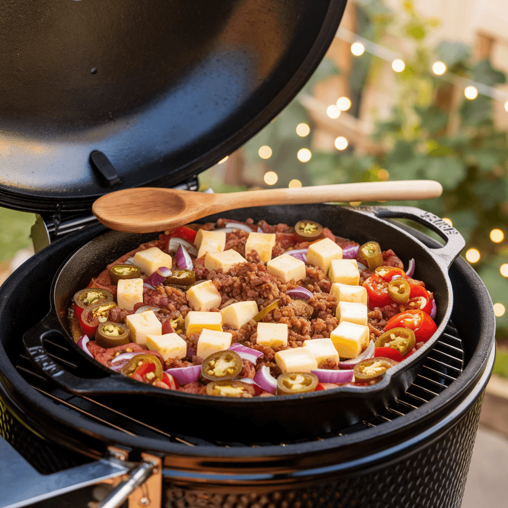 an-outdoor-shot-of-a-black-smoker-grill-with-its-l-iGJ_5nJ1TW65yj5Hz-QKnQ-YEolYLOEReSJ6y92mdbTNg Smoked Queso