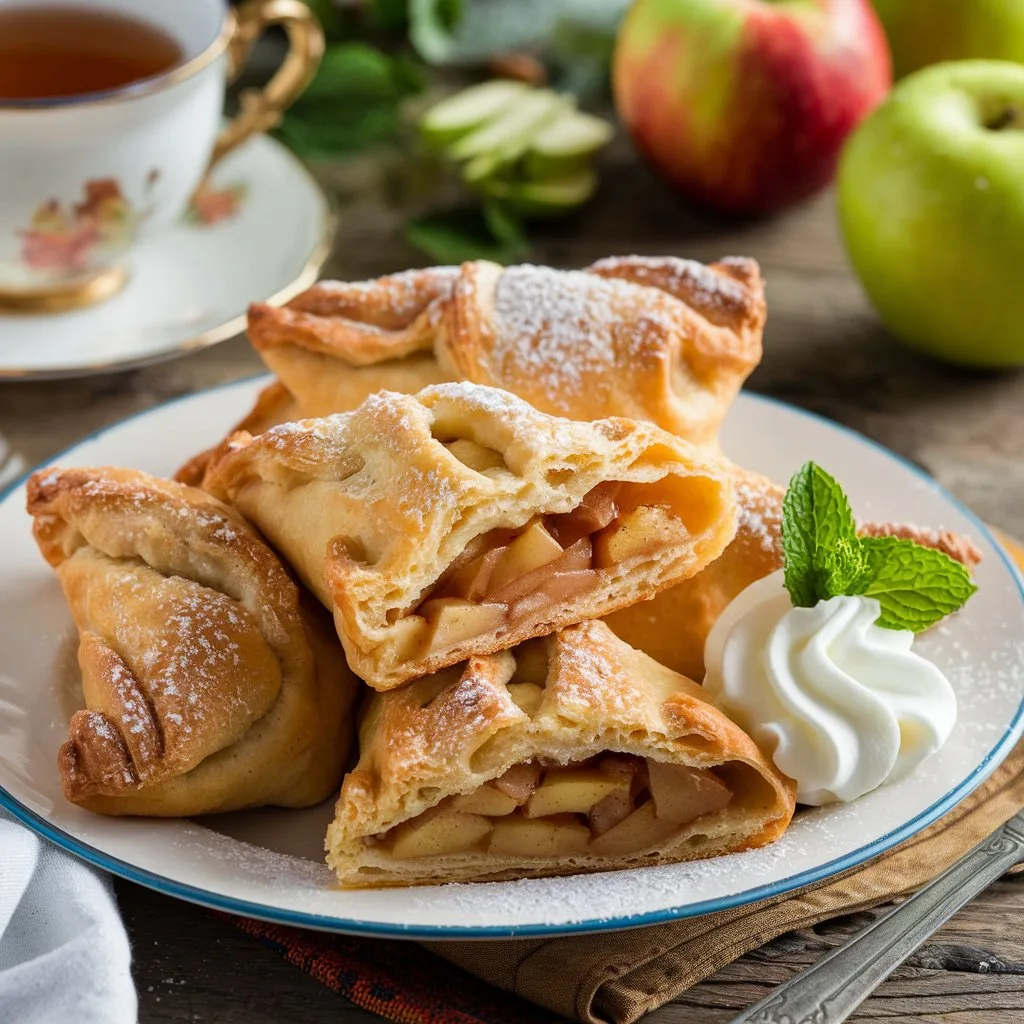 a-photo-of-a-plate-of-freshly-baked-appl_y57afvUbSzmw14aivj3FxQ_NwKY3mEdQyqnVTisFsnPdQ Apple Turnovers