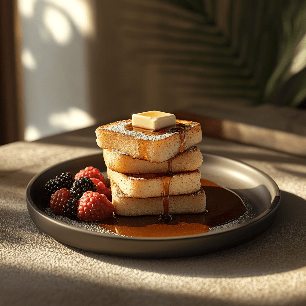 u8779999521_Keto_French_toast_slices_stacked_high_on_a_matte__fc54d001-3729-442b-a11a-0c091e28210e_1 Keto French Toast